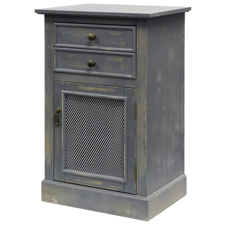 StyleCraft Occasional Cabinets DCA7610 Weathered Gray Cabinet with